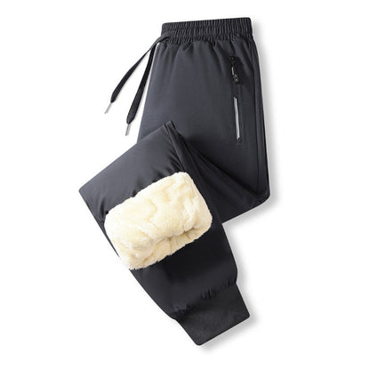 🔥Men's Warm-Lined Waterproof Pants with Drawstring
