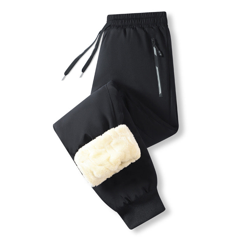 🔥Men's Warm-Lined Waterproof Pants with Drawstring