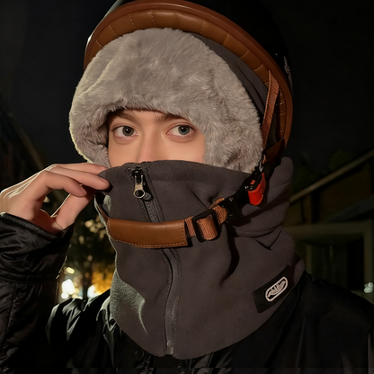 ❄️🧣 3-in-1 Fleece Hood, Face Cover & Neck Warmer – Wind-Blocking Winter Balaclava