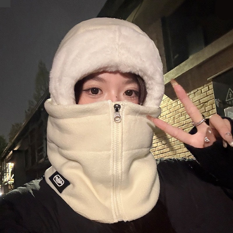 ❄️🧣 3-in-1 Fleece Hood, Face Cover & Neck Warmer – Wind-Blocking Winter Balaclava