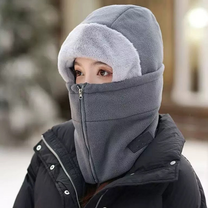 ❄️🧣 3-in-1 Fleece Hood, Face Cover & Neck Warmer – Wind-Blocking Winter Balaclava
