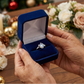💍1+1 gratis✨Geometryczny owalny pierścionek z kamieniem księżycowym i cyrkoniami🌙