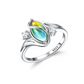 💍1+1 gratis✨Geometryczny owalny pierścionek z kamieniem księżycowym i cyrkoniami🌙