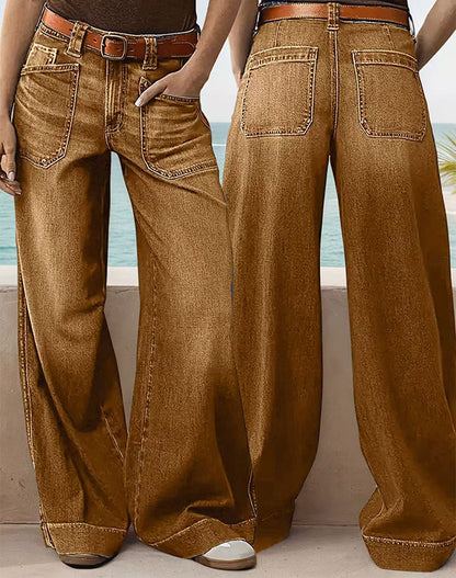 💥Women's High-Waist Wide-Leg Jeans