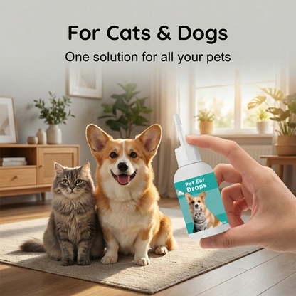 😺🐶 Łagodne krople do czyszczenia uszu zwierząt domowych 🐾