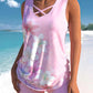 🩱 Tankini damă 2 piese cu imprimeu, costum de baie confortabil