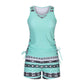 🩱 Tankini damă 2 piese cu imprimeu, costum de baie confortabil
