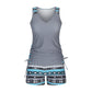 🩱 Tankini damă 2 piese cu imprimeu, costum de baie confortabil