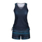 🩱 Tankini damă 2 piese cu imprimeu, costum de baie confortabil