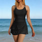 🌞👙Double Strap Ruched Skirted Swimsuit 🏖️🏊‍♀️
