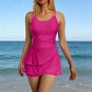 🌞👙Double Strap Ruched Skirted Swimsuit 🏖️🏊‍♀️