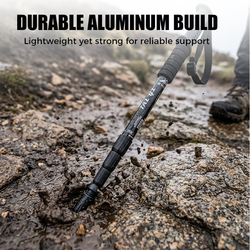 ⛰️ Last Day Special  ! ✨ Adjustable Aluminum Alloy Trekking Pole – Durable, Shock-Absorbing, Lightweight 🌲
