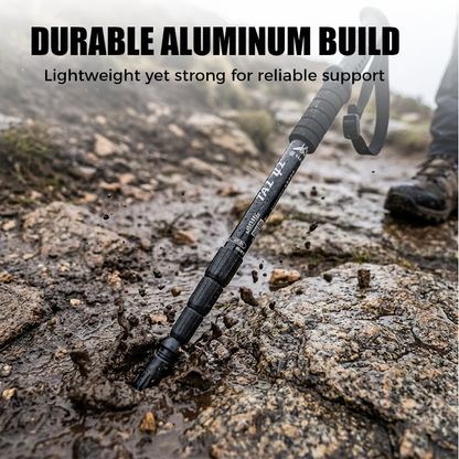 ⛰️ Last Day Special  ! ✨ Adjustable Aluminum Alloy Trekking Pole – Durable, Shock-Absorbing, Lightweight 🌲