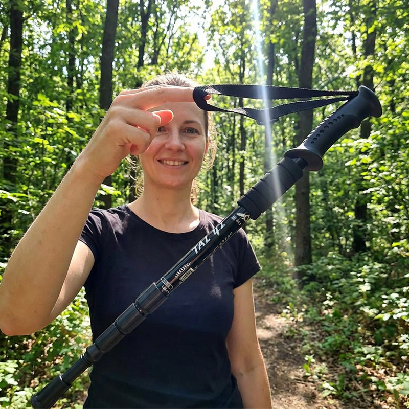 ⛰️ Last Day Special  ! ✨ Adjustable Aluminum Alloy Trekking Pole – Durable, Shock-Absorbing, Lightweight 🌲