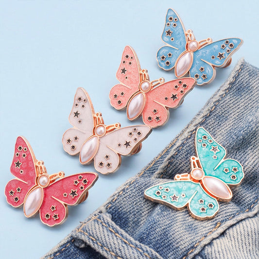 🌸🦋  Cataramă detașabilă în formă de fluture – reglabilă fără unelte, ideală pentru blugi, fuste și rochii✨👗