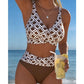 👙Set de bikini din două piese, cu talie înaltă, pentru femei