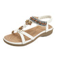 👡🌸Sandale plate confortabile în stil boem pentru femei