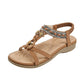 👡🌸Sandale plate confortabile în stil boem pentru femei