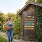 🏵️Plăcuță rustică din lemn pentru grădină, de agățat – decorațiune de perete🏡