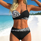🌺 Jeden z najpopularniejszych damskich zestawów bikini z wysokim stanem i wzorem z 2026 roku