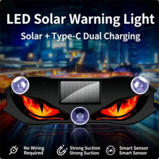 🚗🛡️Słoneczne lampy ostrzegawcze LED do samochodów — Zasilane energią słoneczną, odporne na deszcz i wiatr🔆