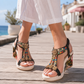 👡Sandale cu toc pană vintage boeme pentru femei