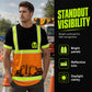 👷🔦 Dobrze widoczna, przyciągająca uwagę koszulka robocza – fluorescencyjna + odblaskowa | XS–6XL | 🛡️