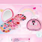 💄Set de jucării de machiaj lavabile pentru copii, cu geantă de mână roz portabilă inclusă