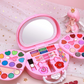 💄Set de jucării de machiaj lavabile pentru copii, cu geantă de mână roz portabilă inclusă