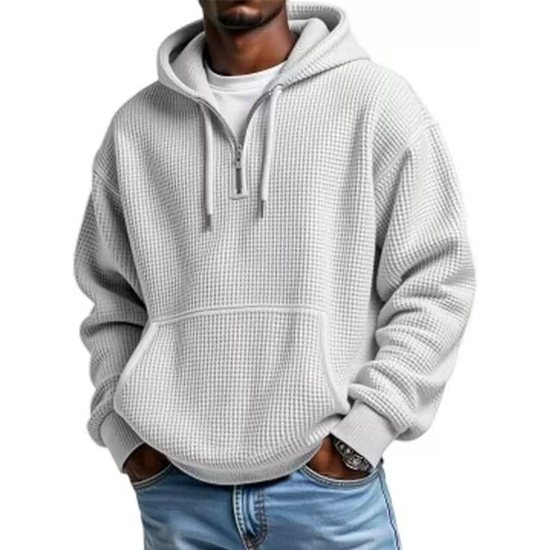 ✨Men's Knit Quarter-Zip Hoodie Sweatshirt