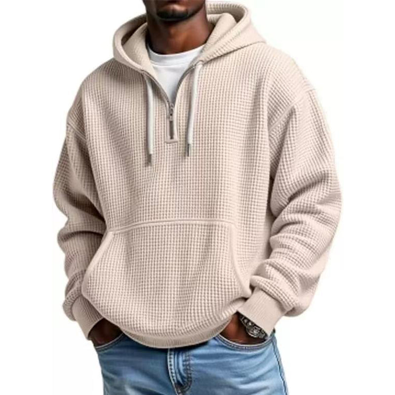 ✨Men's Knit Quarter-Zip Hoodie Sweatshirt