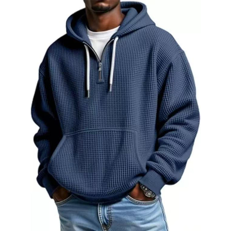 ✨Men's Knit Quarter-Zip Hoodie Sweatshirt
