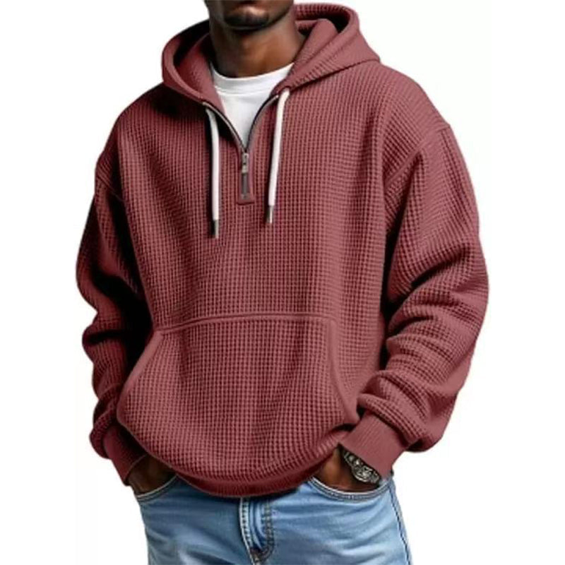 ✨Men's Knit Quarter-Zip Hoodie Sweatshirt