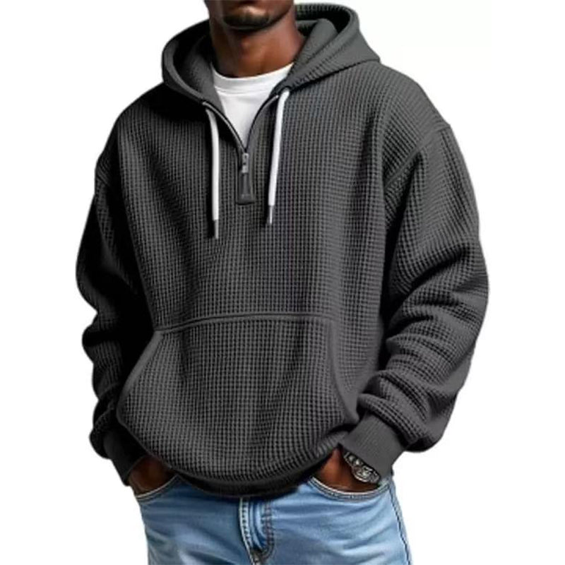 ✨Men's Knit Quarter-Zip Hoodie Sweatshirt