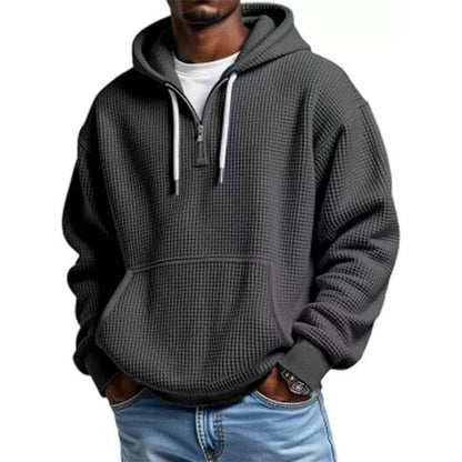 ✨Men's Knit Quarter-Zip Hoodie Sweatshirt