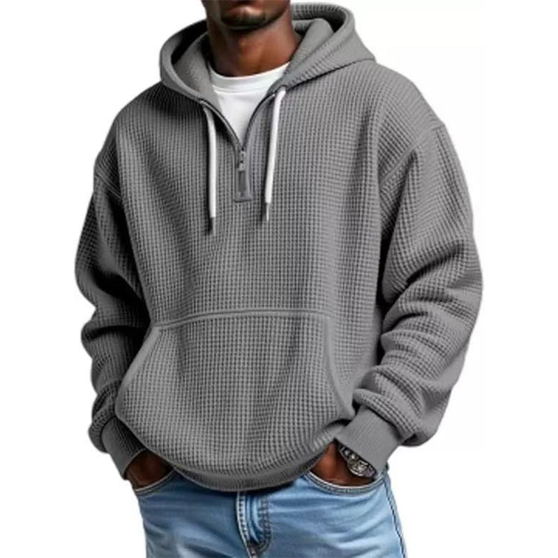 ✨Men's Knit Quarter-Zip Hoodie Sweatshirt