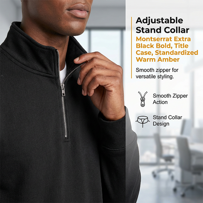 🔥 Premium Quarter-Zip Pullover – Smart Comfort Meets Effortless Autumn Style