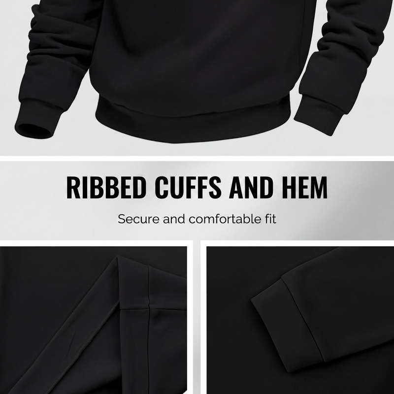 🍂 Men's Thermal Lined Stand-Up Collar Quarter-Zip Pullover