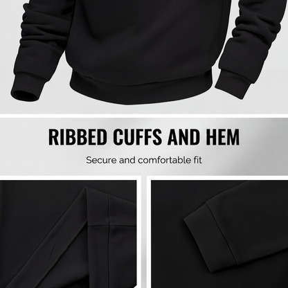 🍂 Men's Thermal Lined Stand-Up Collar Quarter-Zip Pullover