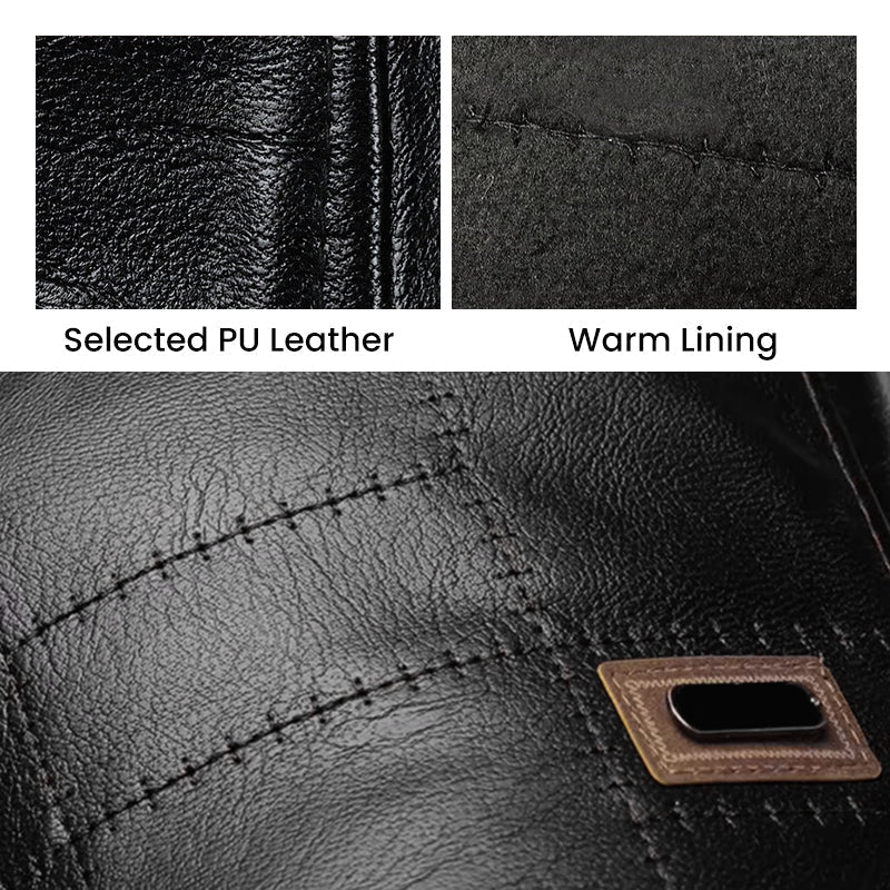 💥Hot Sale 50% OFF🧢 Men’s Leather Baseball Cap – Premium PU leather and a classic fit
