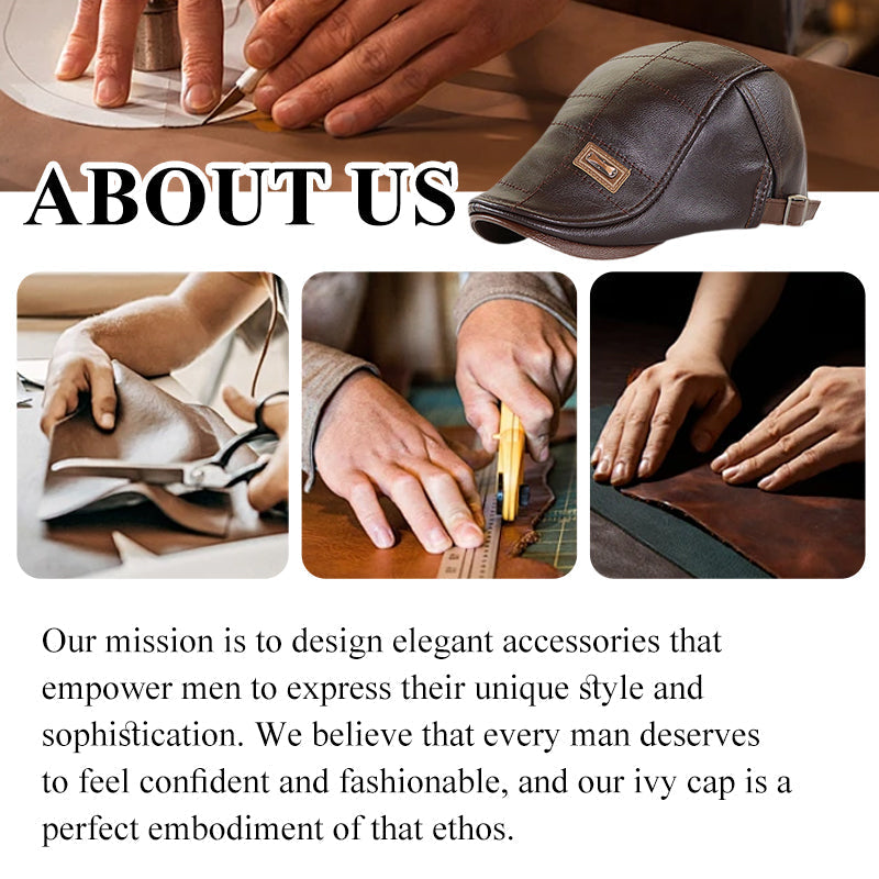 💥Hot Sale 50% OFF🧢 Men’s Leather Baseball Cap – Premium PU leather and a classic fit