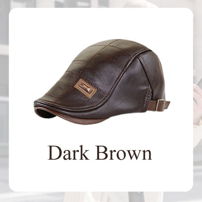 💥Hot Sale 50% OFF🧢 Men’s Leather Baseball Cap – Premium PU leather and a classic fit