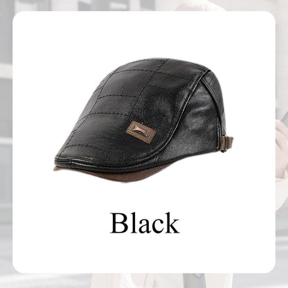 💥Hot Sale 50% OFF🧢 Men’s Leather Baseball Cap – Premium PU leather and a classic fit