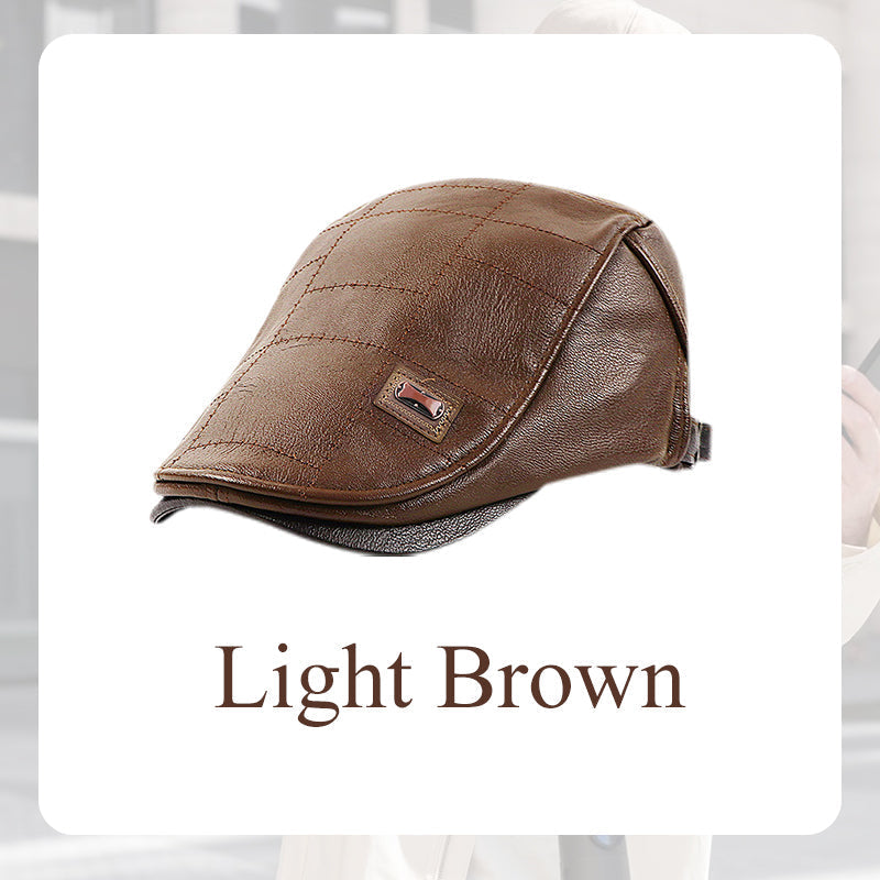 💥Hot Sale 50% OFF🧢 Men’s Leather Baseball Cap – Premium PU leather and a classic fit