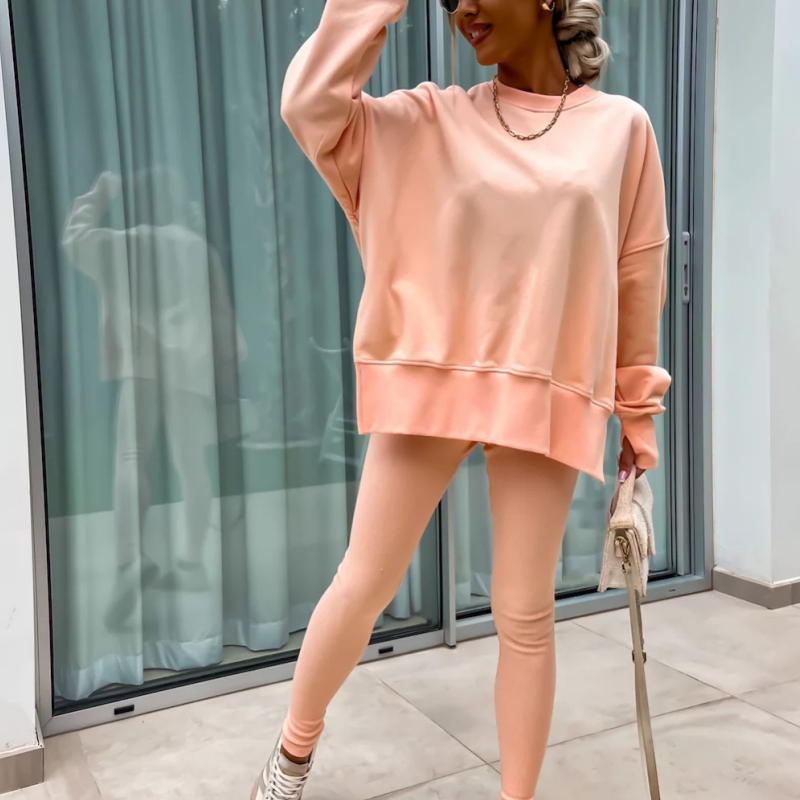 ☁️Women's Cozy Two Piece Lounge Set – Soft Winter Casual Outfit