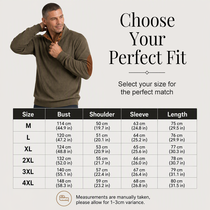 💥Men's Corduroy Stand Collar Sweatshirt