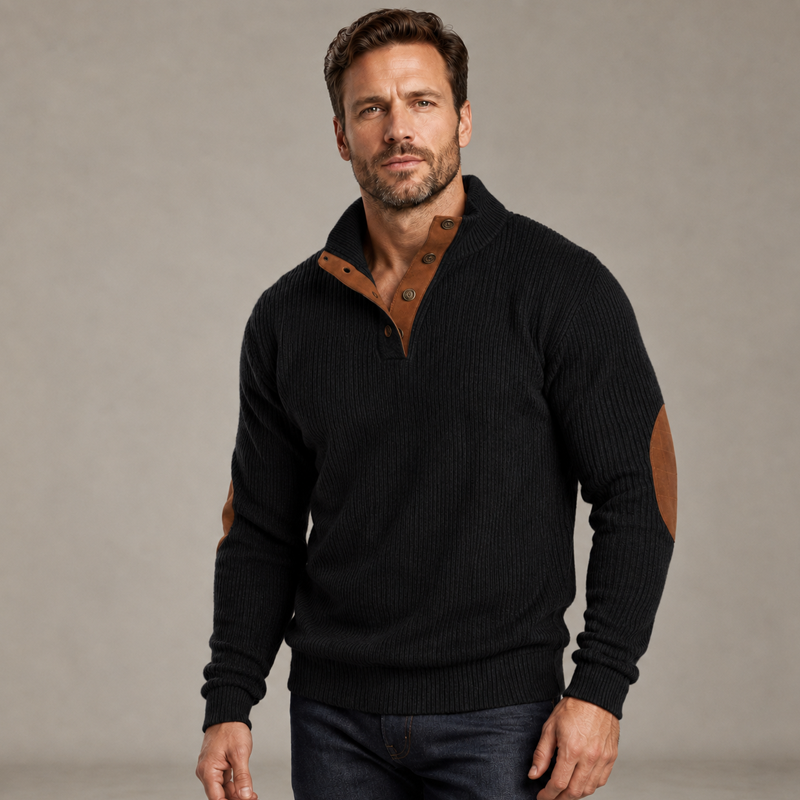 💥Men's Corduroy Stand Collar Sweatshirt