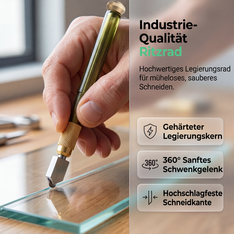 ⏳🔥LIMITED-TIME 50% OFF!💎 Professional glass cutter with a scoring wheel for glass and ceramic tiles