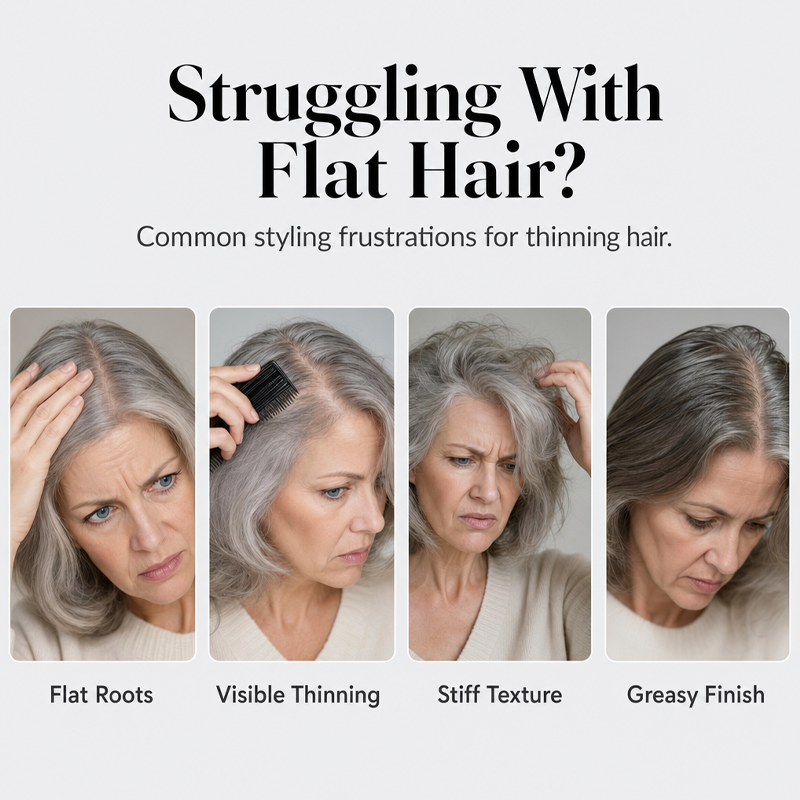 👩 90ml Fluffy Hair Shaping Spray – Long-Lasting Volumizing Mist with Peach Fragrance, Lightweight Fluffy Finish for Fine & Flat Hair ✨