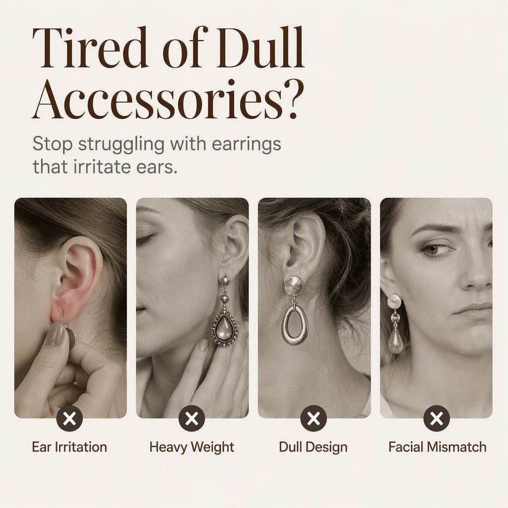 Vintage Ginkgo Leaf Hoop Earrings with Pearl Beads